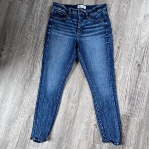 BKE Gabby Curvy Fit High Rise Ankle Skinny Jeans Womens Size 28 x 27